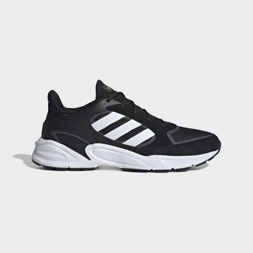 Adidas Men's 90s Valasion Running Shoes Black/White/Grey Ireland EE9892